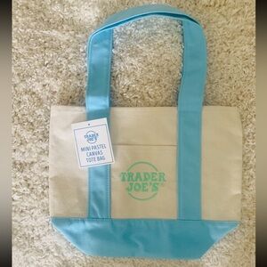 Trader Joe’s Mini Canvas Tote (Blue)